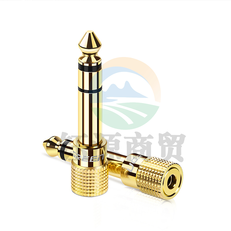 绿联 20503 麦克风转接头 6.5mm转3.5mm 公对母 (计价单位：个)