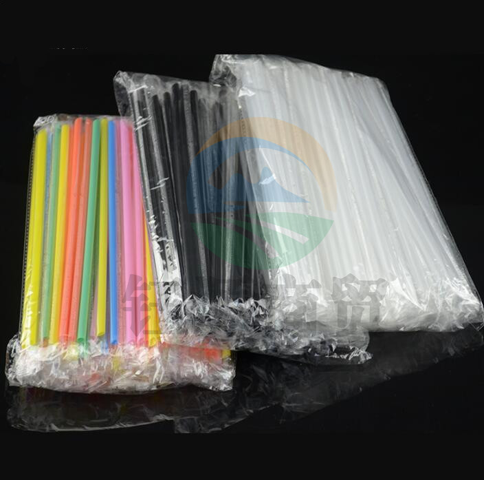 巨联（JULIAN ) 四色一次性 超长吸管