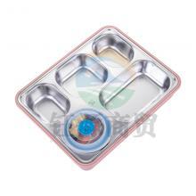 津御商厨YC-2L加厚304不锈钢保温饭盒5套/组 成人餐盒白领便当盒 上班族快餐盒分格餐盘