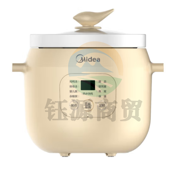 美的DG20E101 电炖锅电炖盅 2L白瓷内胆