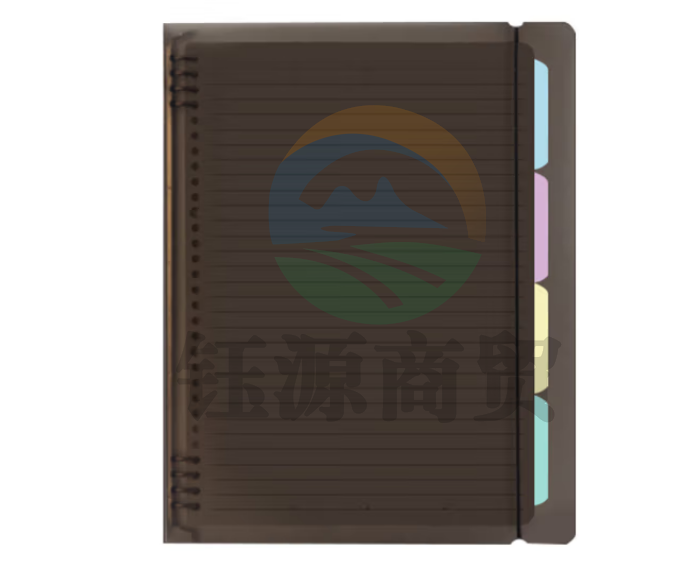 晨光(M&G)APY8T19PB-ZZ-B A4横线活页本 60张笔记本 8孔活页纸可拆卸 黑色