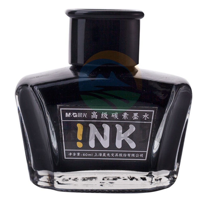 晨光 高级碳素墨水不堵钢笔水大容量60ml 黑色 AICW9001