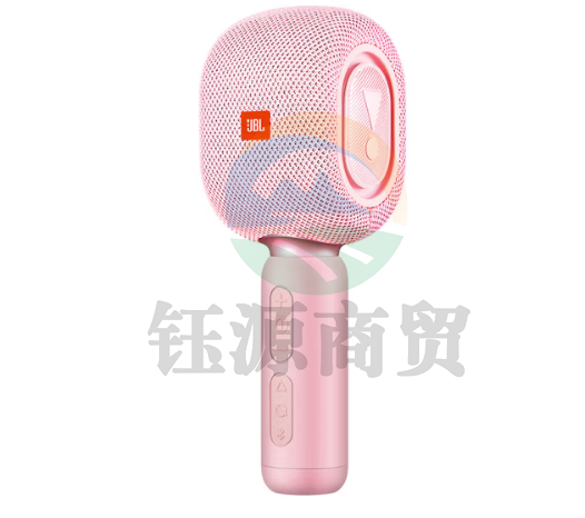 JBL 音乐唱将KMC500 蓝牙无线麦克风 全民K歌话筒音响音箱一体麦克风 手机直播录音会议话筒K歌宝 樱花粉
