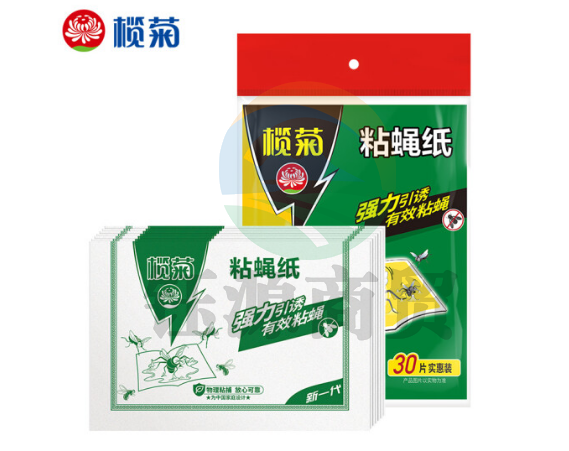榄菊 粘蝇纸30片装 粘苍蝇板粘蝇胶捕蝇灭蝇器 苍蝇贴