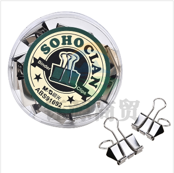 晨光/M&G ABS91691 SOHO一族长尾夹 19mm/银色 24个/盒 1盒装  :