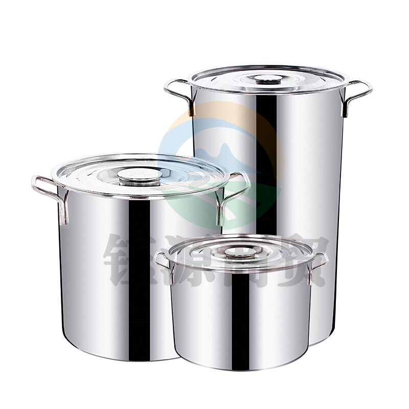 世纪菲梵 30公分 不锈钢桶 带盖 圆形 加厚 汤桶