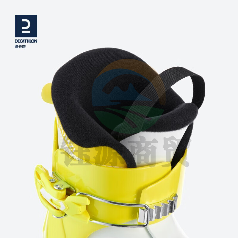 迪卡侬 儿童双板滑雪鞋 可调节滑雪靴滑雪装备WEDZE6儿童柠檬黄16.5--18.5CM-2760879