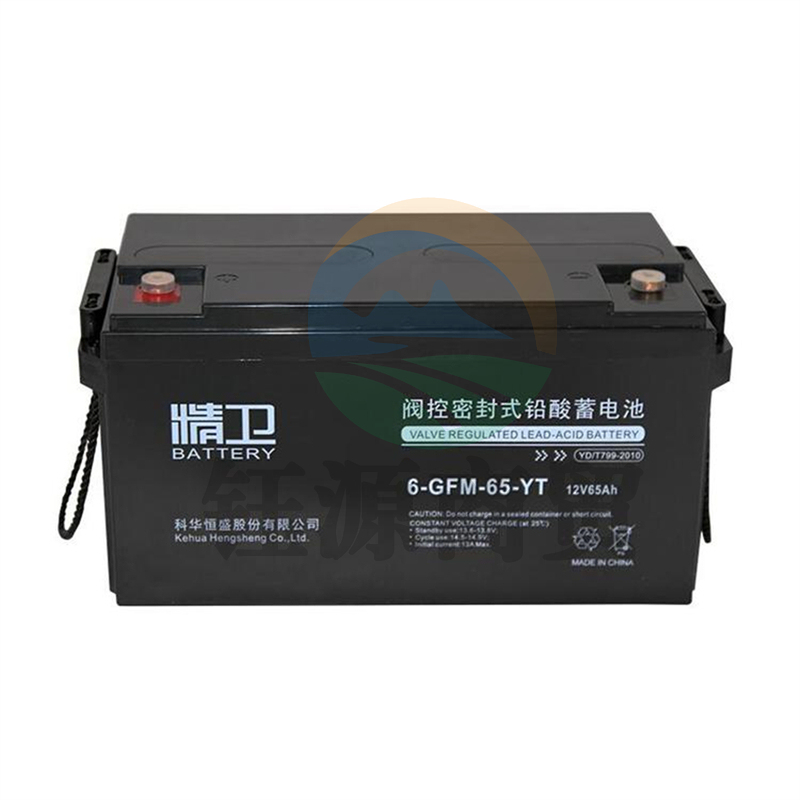 科华精卫蓄电池6-GFM-65-YT铅酸免维护UPS电源专用12V65AH电池