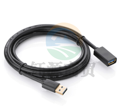 绿联（UGREEN）USB3.0延长线公对母 USB3.0数据线 电脑USB 鼠标键盘加长线 2米 黑色