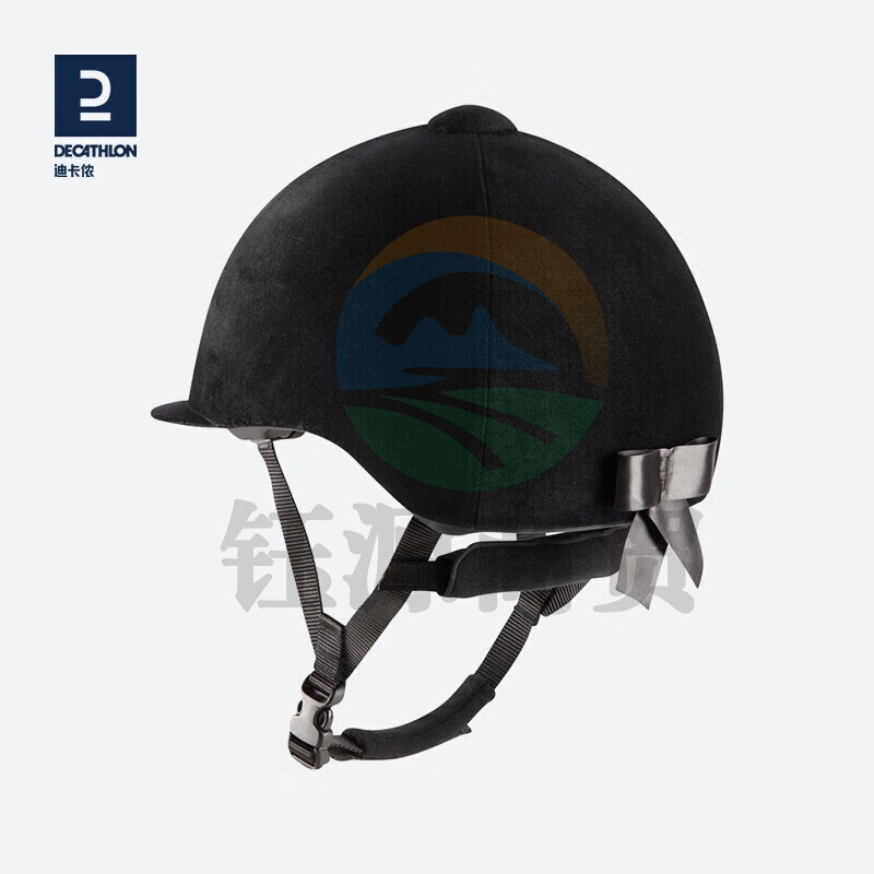 迪卡侬 马术头盔女骑行头盔骑士装备骑马帽骑马头盔绒面儿童FOU56cm,-建议选大一码更多-2918122