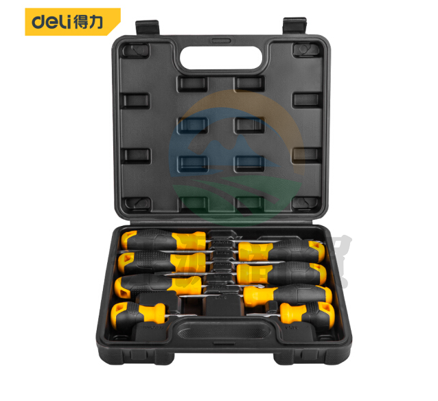 得力DL260008 塑盒螺丝批8件套8件套精密电子螺丝批组件