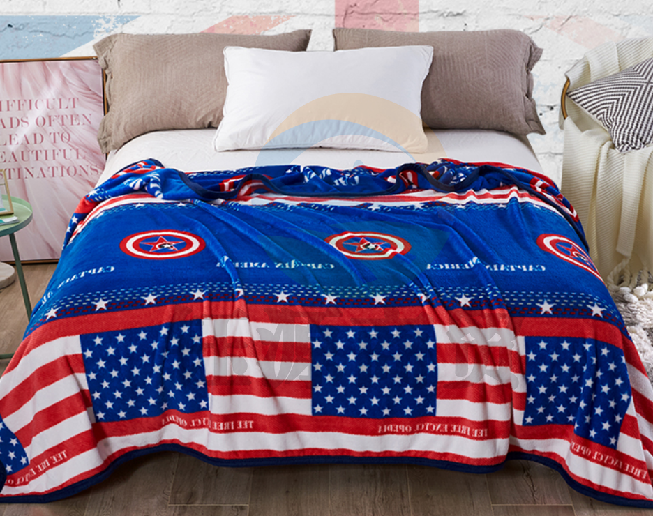 雅鹿·自由自在 毛毯加厚法兰绒毯子 珊瑚绒毛巾被 100*140cm