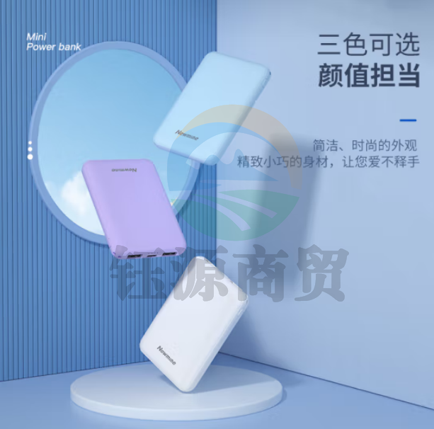 纽曼（Newmine）A501超薄轻巧移动电源5000毫安时 双USB输出 蓝