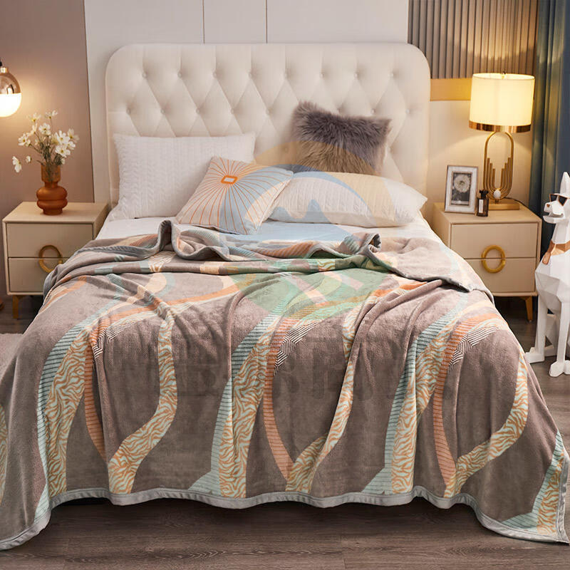 北极绒 雪貂绒毯 法莱绒珊瑚绒盖毯保暖毯子 200X230cm纽约灰