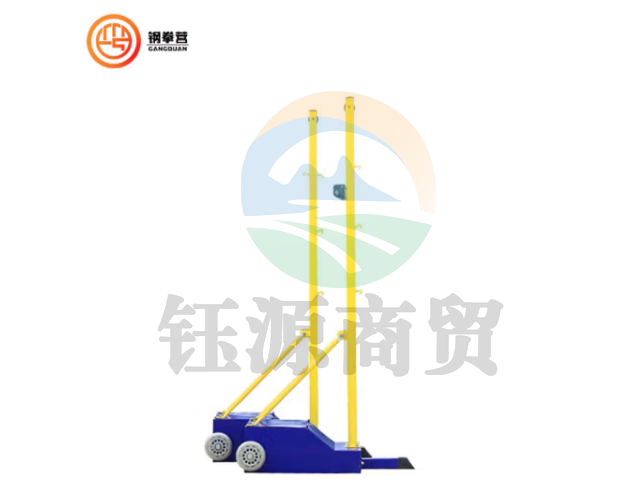 钢拳营 体能训练羽毛球网架 移动便携式网柱支架简易折叠羽毛球网架 多功能羽毛球柱蓝色优质