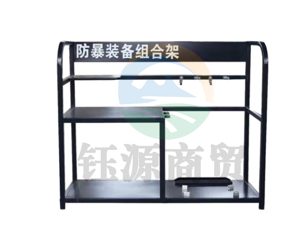 神龙 加厚防暴器材柜 防暴装备组合架 多功能安防装备组合架 酒店医院学校幼儿园防暴架A款 蓝黑色