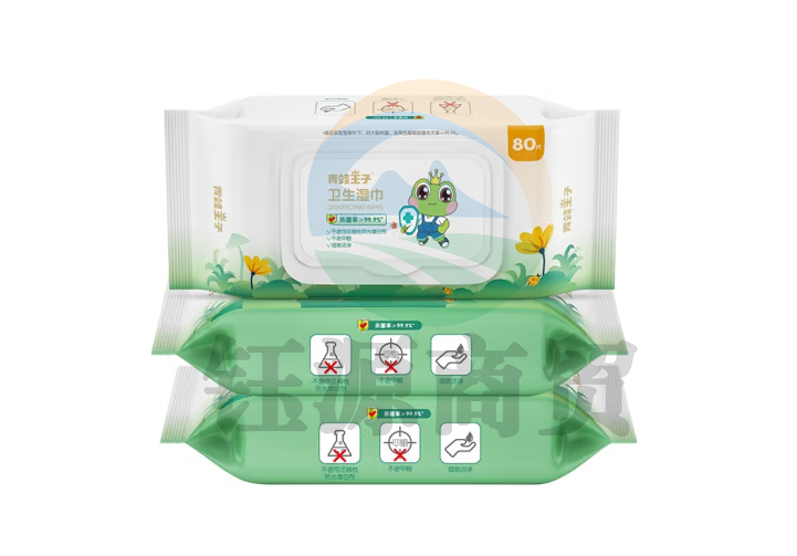 青蛙王子 卫生湿巾 消毒杀菌湿巾80片*3包100011421262