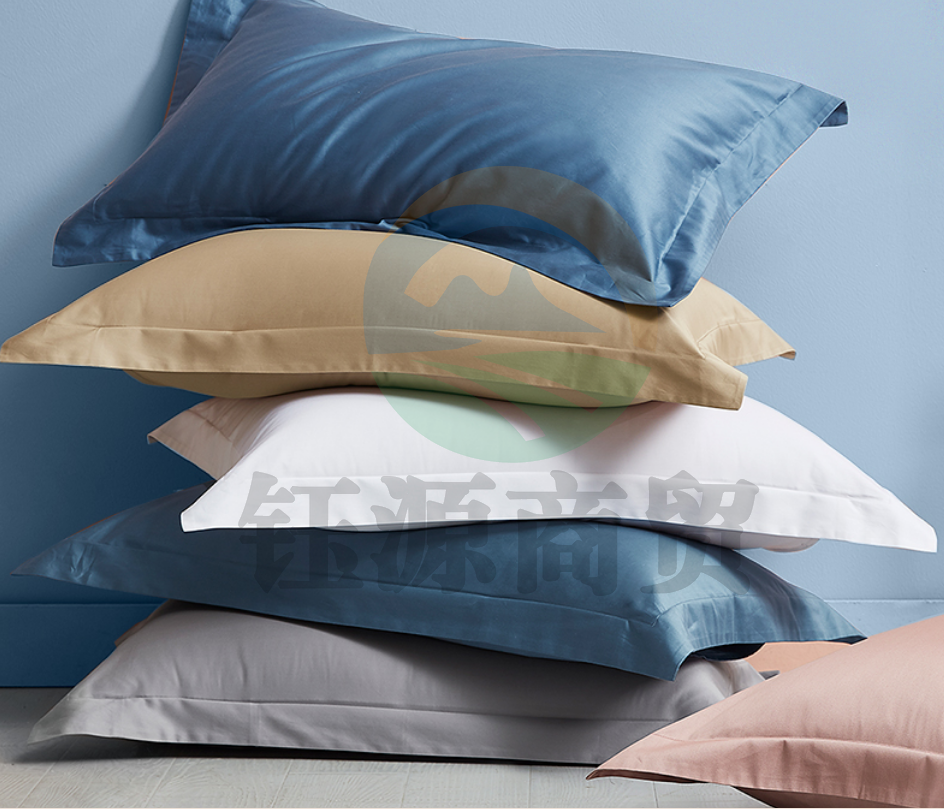 康尔馨 100支纯棉贡缎枕套枕头套单个装 蓝色74*48cm