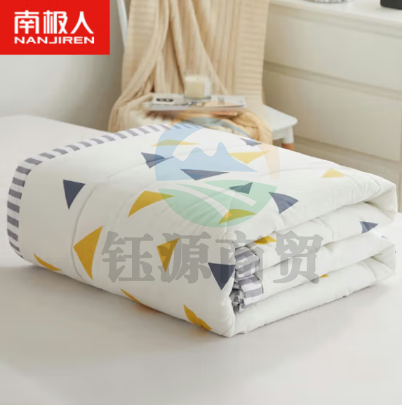 南极人 被子被芯1.2斤 空调被夏凉被薄盖被 双人水洗棉纤维填充 记忆碎片200*230cm