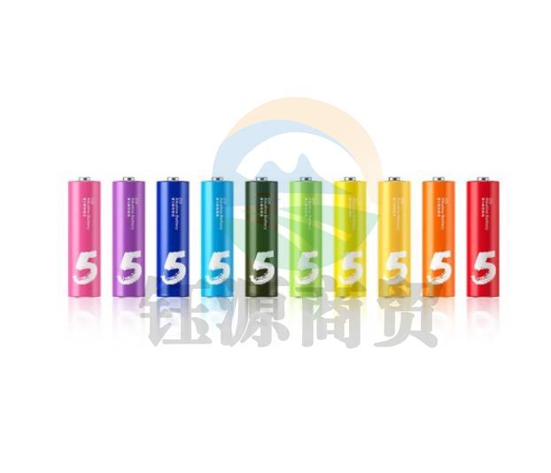 小米（MI）紫米彩虹5号电池多色碱性电池 10粒装
