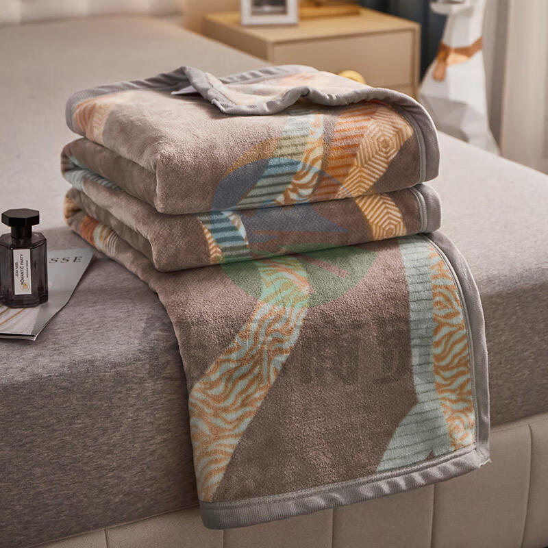 北极绒 雪貂绒毯 法莱绒珊瑚绒盖毯保暖毯子150X200cm纽约灰