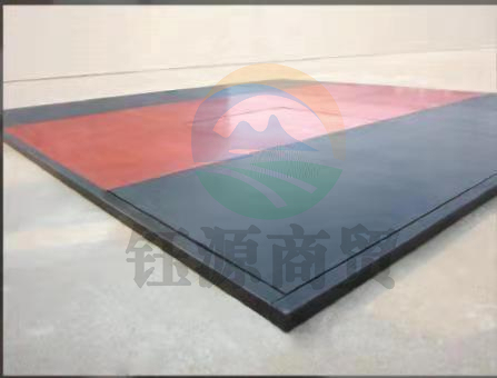 康瑞 橡胶举重台（训练型） 防滑彩色橡胶面 单块尺寸为1*1m拼排