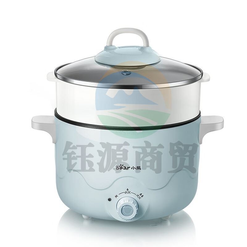 小熊DRG-C18N5 电煮锅2.5L多功能迷你电热锅带蒸笼