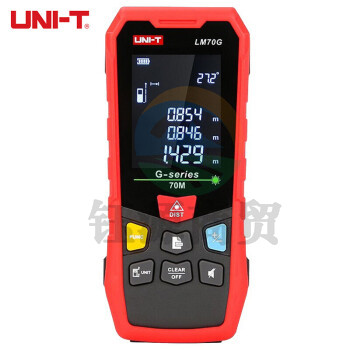 优利德（UNI-T）LM50G/70G/100G 绿光激光测距仪 高精度激光尺 电子尺 量房仪 红外测距仪 LM70G