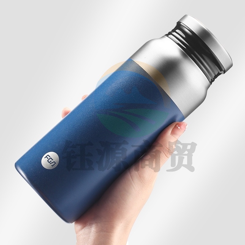 富光 600ml慕风真空杯 内胆316不锈钢茶隔水杯保温杯 爵士黑600ml