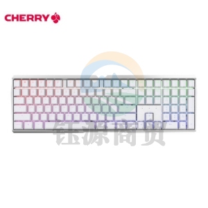樱桃（Cherry）MX3.0S RGB G80-3874HSAEU-0 机械键盘 有线键盘无钢板RGB灯效 白色 青轴