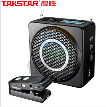 得胜（TAKSTAR）E260W 2.4G无线领夹扩音器 大功率腰挂教学专用教师户外扩音器 头戴便携式讲解器 典雅黑