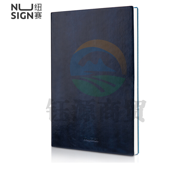 纽赛(NUSIGN)NS253皮面笔记本 A5/160张 海军蓝