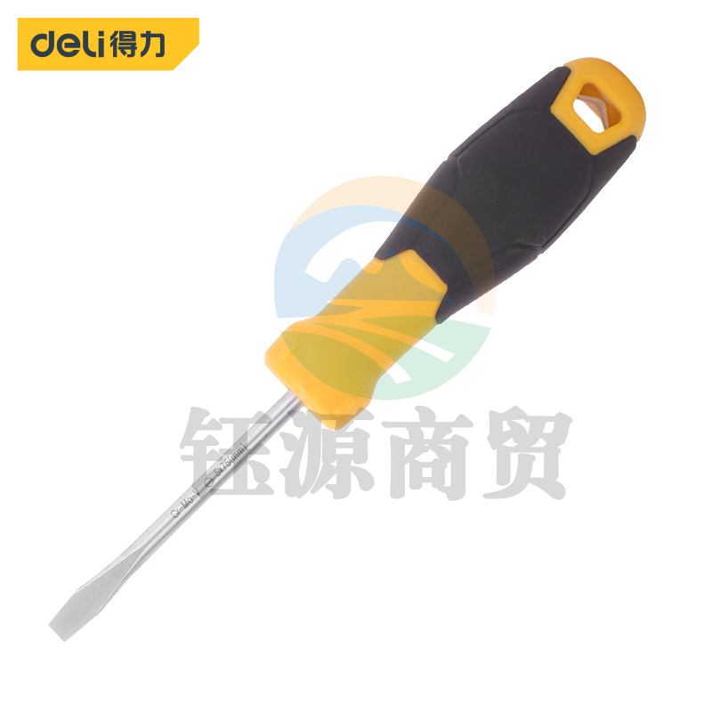得力DL6350751一字鱼雷柄螺丝批5x75mm