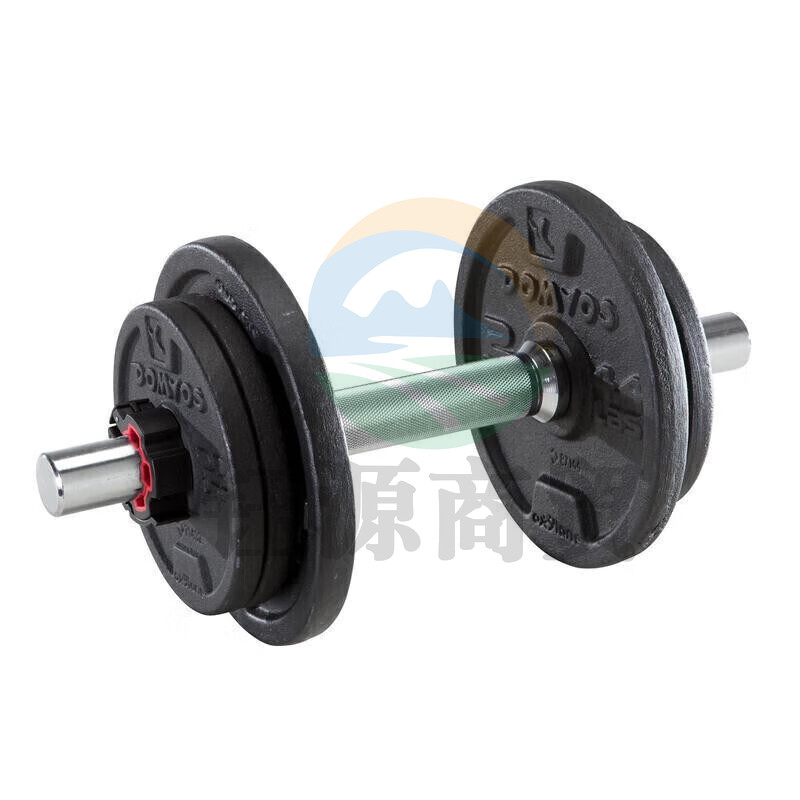 迪卡侬 10公斤烤漆拼装哑铃器材 CROB4101020-均码 新老款随机发 黑色