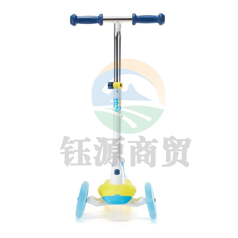 迪卡侬 滑板车宝宝轮滑溜溜划板OXELO-SB1_500闪光轮_柠檬黄 4127044