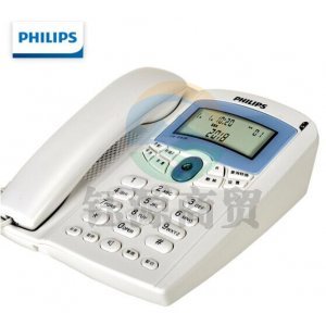 飞利浦 PHILIPS TD-2816 电话机座机 固定电话 办公家用 免电池 来电显示 双插孔 白色