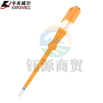 卡夫威尔 测电笔验电笔试电笔多功能电工测试工具 AC100-500V EP3869 5支价