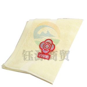 洁丽雅纯棉锻档面巾 6717 米色/蓝色 72*33cm 米色