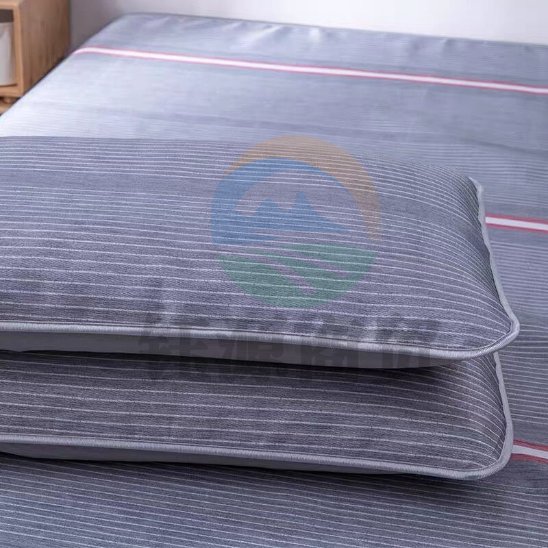 艾薇 床单款冰丝凉席三件套 纤维面料 凉席245*250cm 枕套48*74cm一对 商务范 适用1.5米床（套）