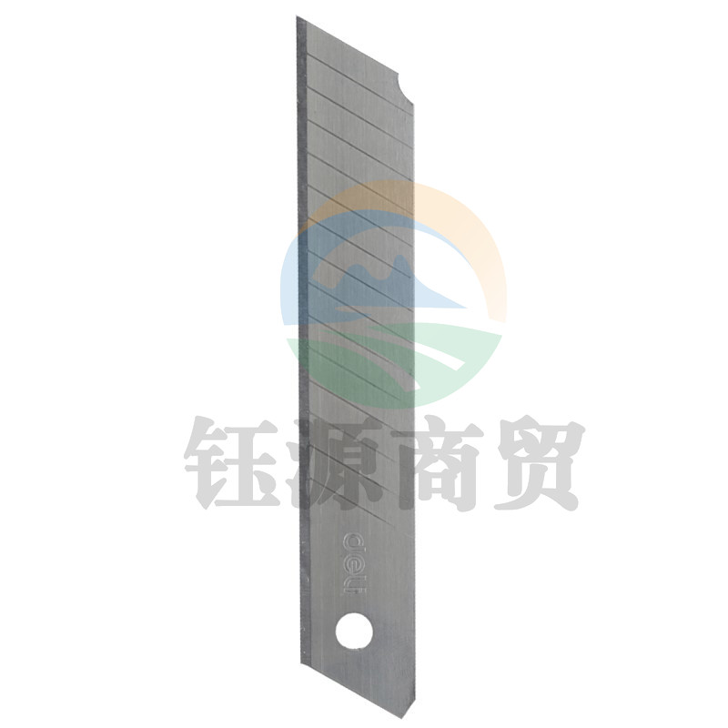 得力2017美工刀片(银色)(10片/盒)