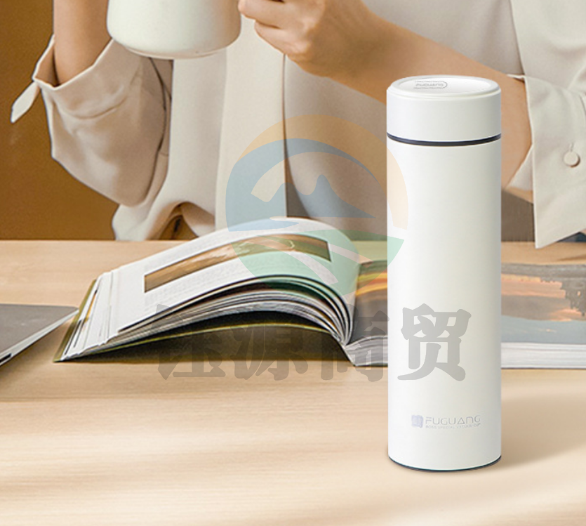 富光 FGL3531-500时代真空杯 304不锈钢显温保温杯 黑色500ml