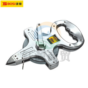 波斯（ Bosi）50米全钢架式钢卷尺 钢尺钢插尺拉尺测量尺 50M BS138050