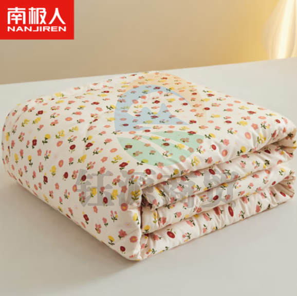 南极人 被子被芯1斤 空调被夏凉被薄盖被 单人水洗棉纤维填充 山田慧150*200cm