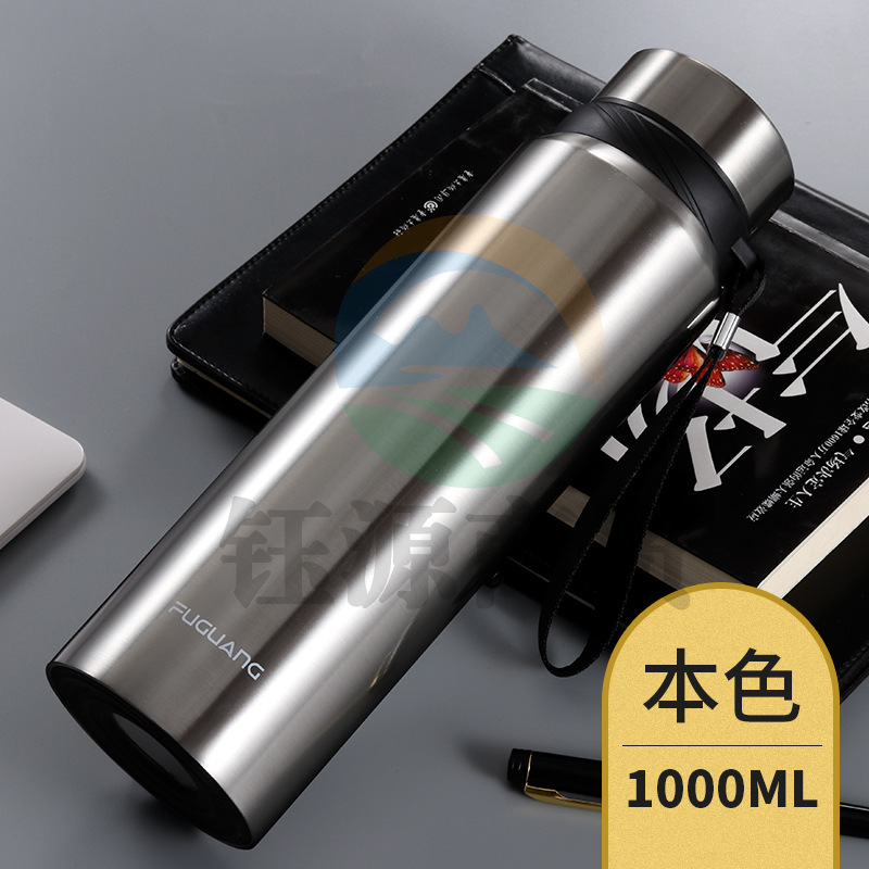 富光 800ml迈越真空杯 大容量304不锈钢保温壶 黑色800ml cyg-230812111959