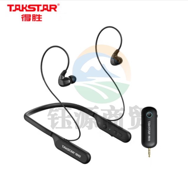 得胜（TAKSTAR）WPM-500 无线监听耳机 直播声卡专用 颈挂脖式无线耳麦 降噪入耳式耳机