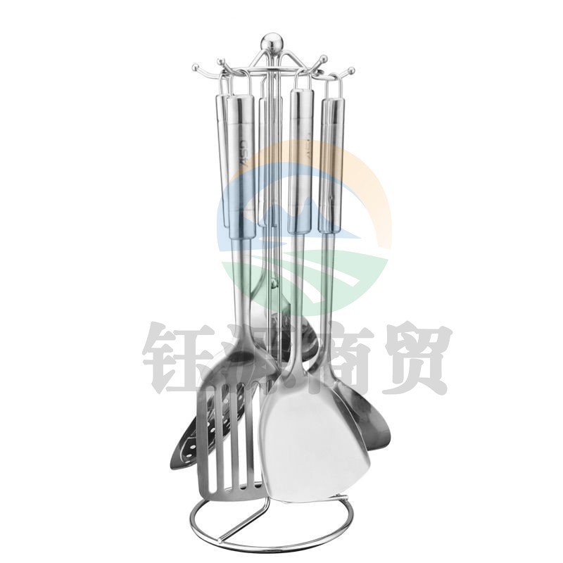 爱仕达（ASD）SSQ-06G-UGO G系列不锈钢铲具锅铲饭勺套装六件套