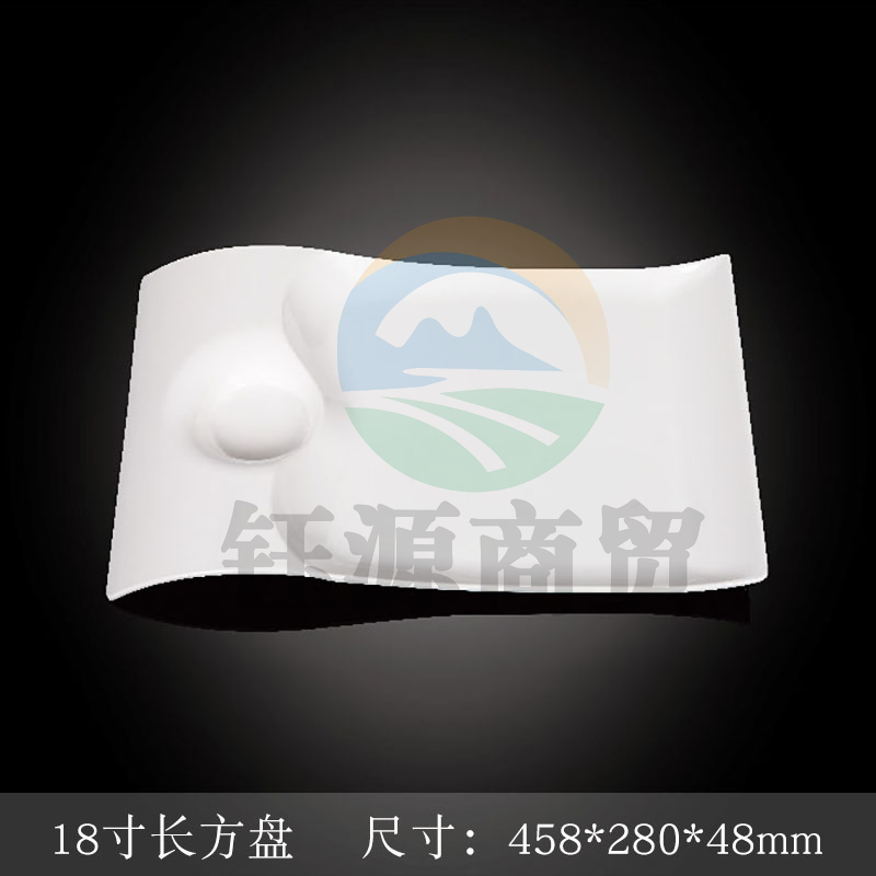 台顺密胺餐具3865 18寸长方盘5个起售