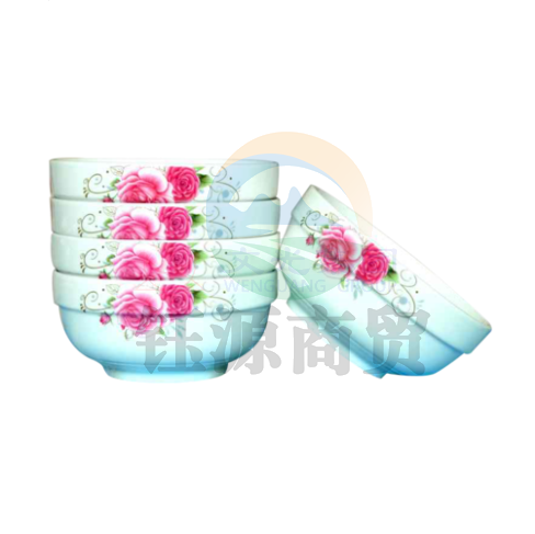 陶瓷面碗 汤碗 家用7英寸大碗 饭碗 2只 货号：ZF