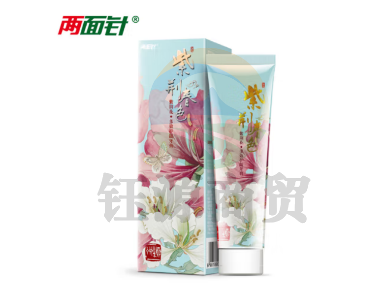 两面针（LMZ）紫荆花护龈牙膏 缓解牙龈问题 清新口气 花香型120g（支）