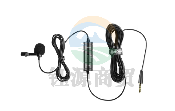 BOYA博雅 麦克风 BY-M1S手机直播短视频领收音夹麦克风 摄像机单反相机采访电脑K歌录音胸麦小蜜蜂话筒 6米